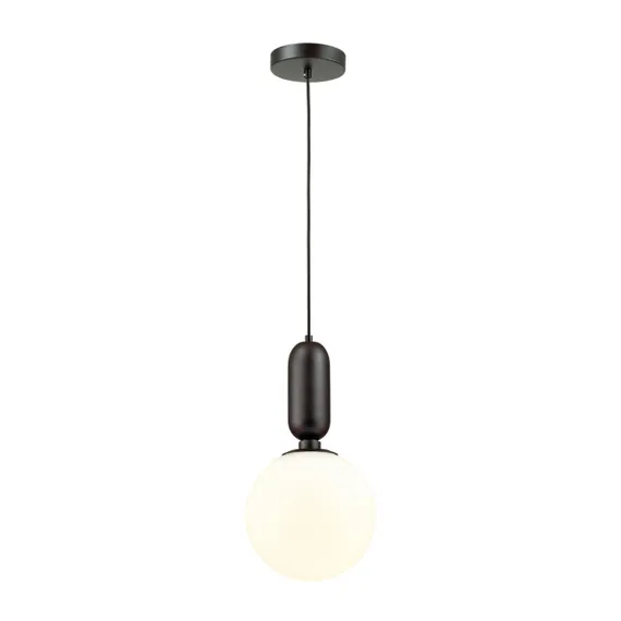 4668/1 PENDANT ODL20 471 черный/белый Подвес E27 1*40W (тип лампы СВЕЧА) 220V OKIA