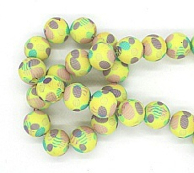 Бусины на леске 16 мм, 1 нить~40 шт-60 см