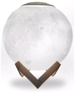 Св-к Gauss LED настольный 3D Луна 1W 220-240V D13 см белый с увлажнителем воздуха, NN004