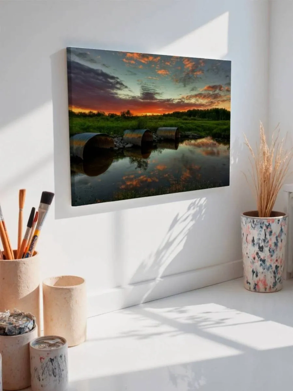 Картина на стену 40 X 50 Пруд