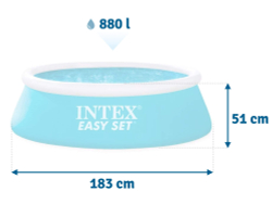 Бассейн надувной Intex Easy Set 183х51 см (28101)