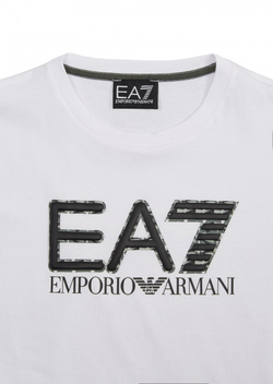 Футболка для мальчика теннисная EA7 Boys Jersey T-Shirt - белый