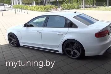 Накладки на пороги V.1 для Audi A4 B8 2007-2015 Sedan Avant