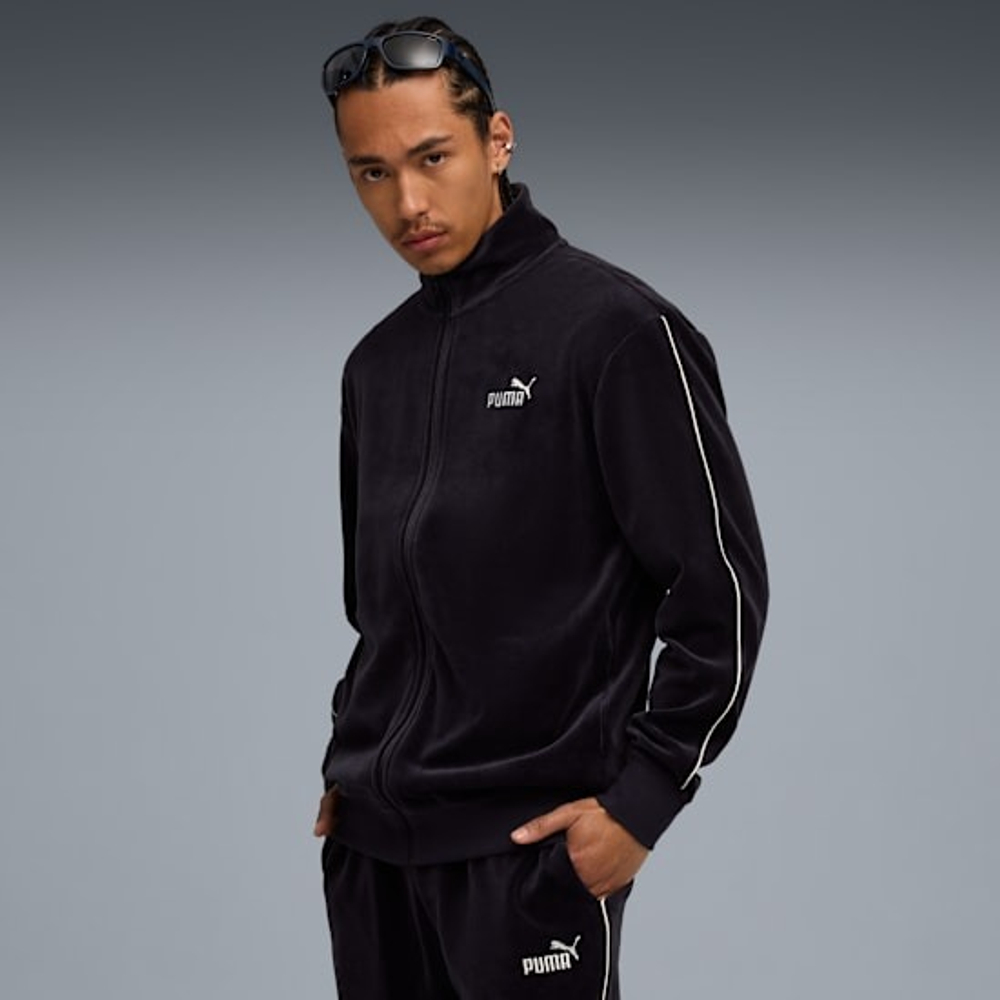 Толстовка мужская PUMA ESS ELEVATED Velour Track Jacket