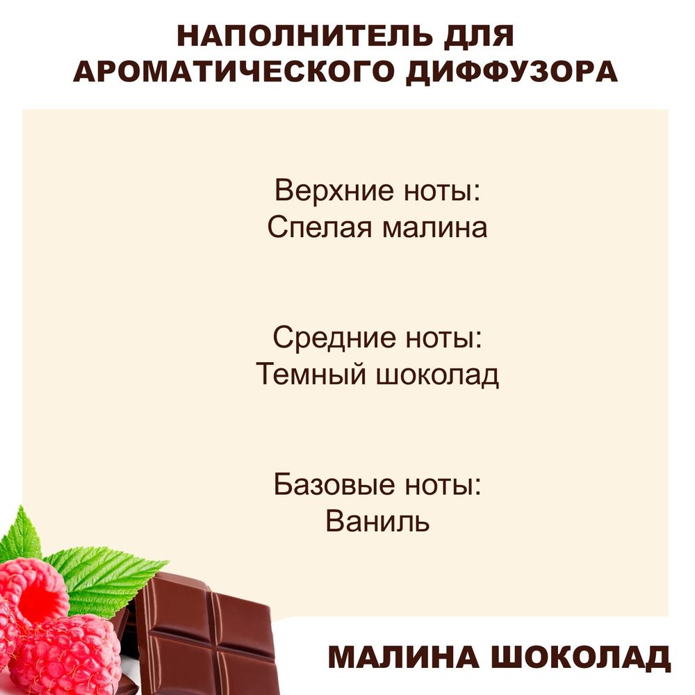 МАЛИНА И ШОКОЛАД- Наполнитель для ароматического диффузора
