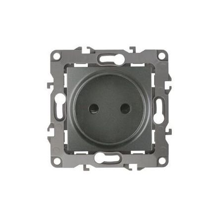 Розетка 1-м СП Эра12 12-2105-12 16А IP20 16AX 250В 2P механизм графит Эра Б0019335