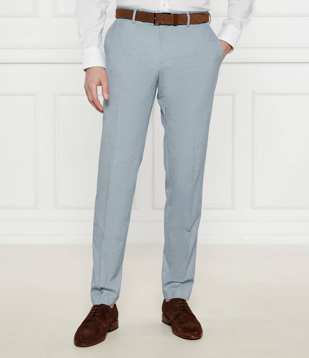 Брюки H-Genius-252 BOSS BLACK - голубой(50540837)