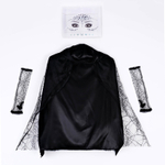 Карнавальный набор «Мадам паутина», плащ, перчатки, стразы