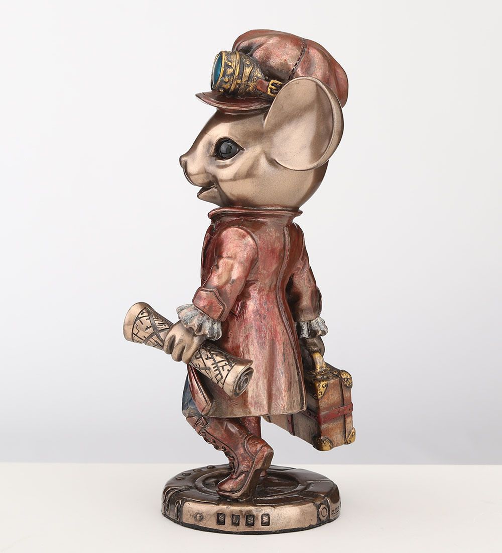 Veronese WS-1359 Статуэтка в стиле Стимпанк «Мышь-путешественница»