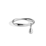 кольцо с каплей