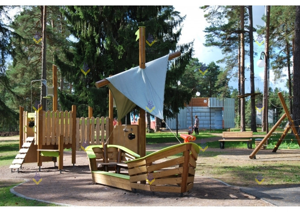 Игровой дворик Лодка