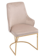 Стул обеденный Ist Casa Сиена, 62х57х90 см, бежевый, глянцевое золото