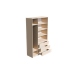 МС Мадера Шкаф ШМ 1200 1200х2100х500 (лдсп кашемир)