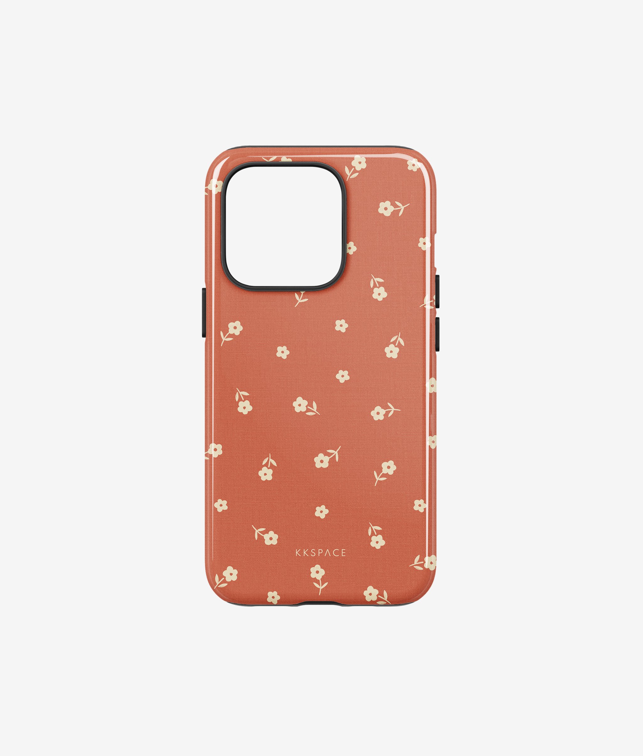 Чехол EARLY FLOWERS (оранжевый) для iPhone