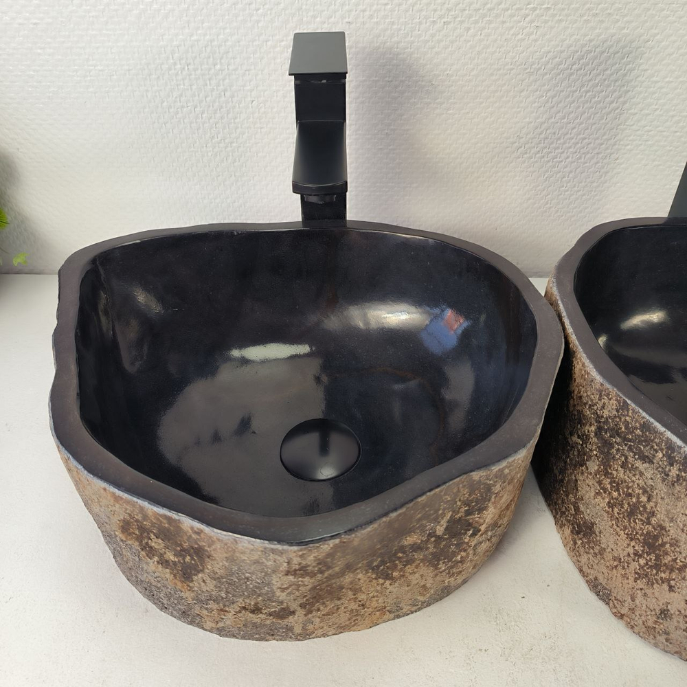 Раковина из речного камня ПАРА! RS-65334 40*35*15 0865
