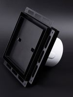 Решетка скрытого монтажа РППВ 100х100 Черный