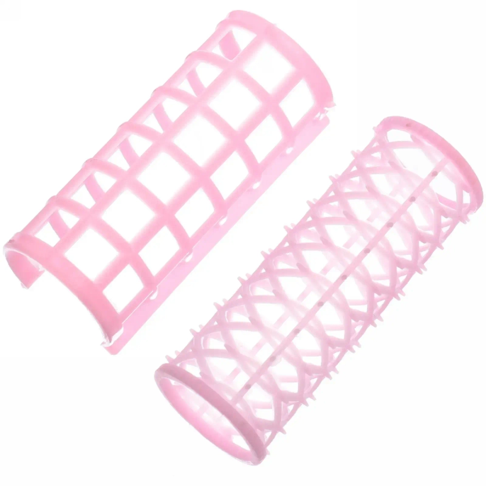 Бигуди пластмассовые с зажимом 5шт «Beauty Room», цвет розовый и мятный, 7*2,8см.