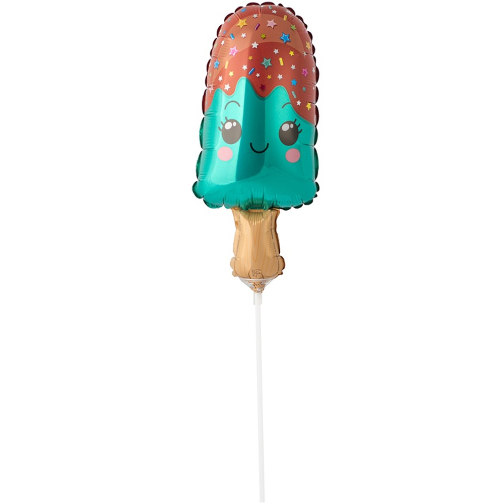 Шар Фольгированный Мороженое Эскимо бирюзовое (Бирюзовый)