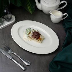 Блюдо овальное 34*25 см h2,5 см   Noble [1]