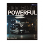 Тетрадь 48л., А5, клетка, Alingar "Люксовый кроссовер", скрепка, мелованный картон (стандарт), выб УФ лак, блок офсет, 4 дизайна в пленке т/у