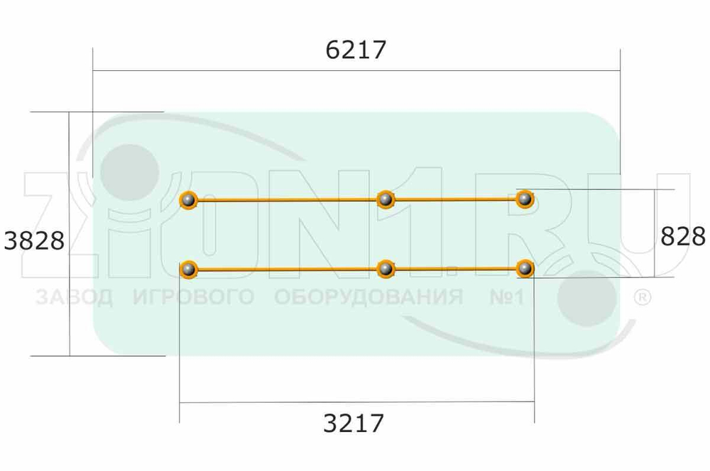 Мобильный комплекс для Воркаут и ГТО