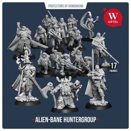 Комплект миниатюр Alien-bane huntergroup