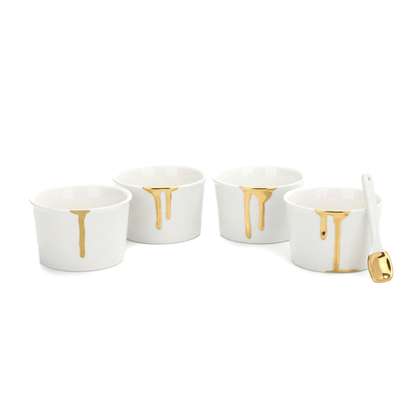 Креманка Estetico Quotidiano Ice Cream Set of 6 Gold 10642GKIT