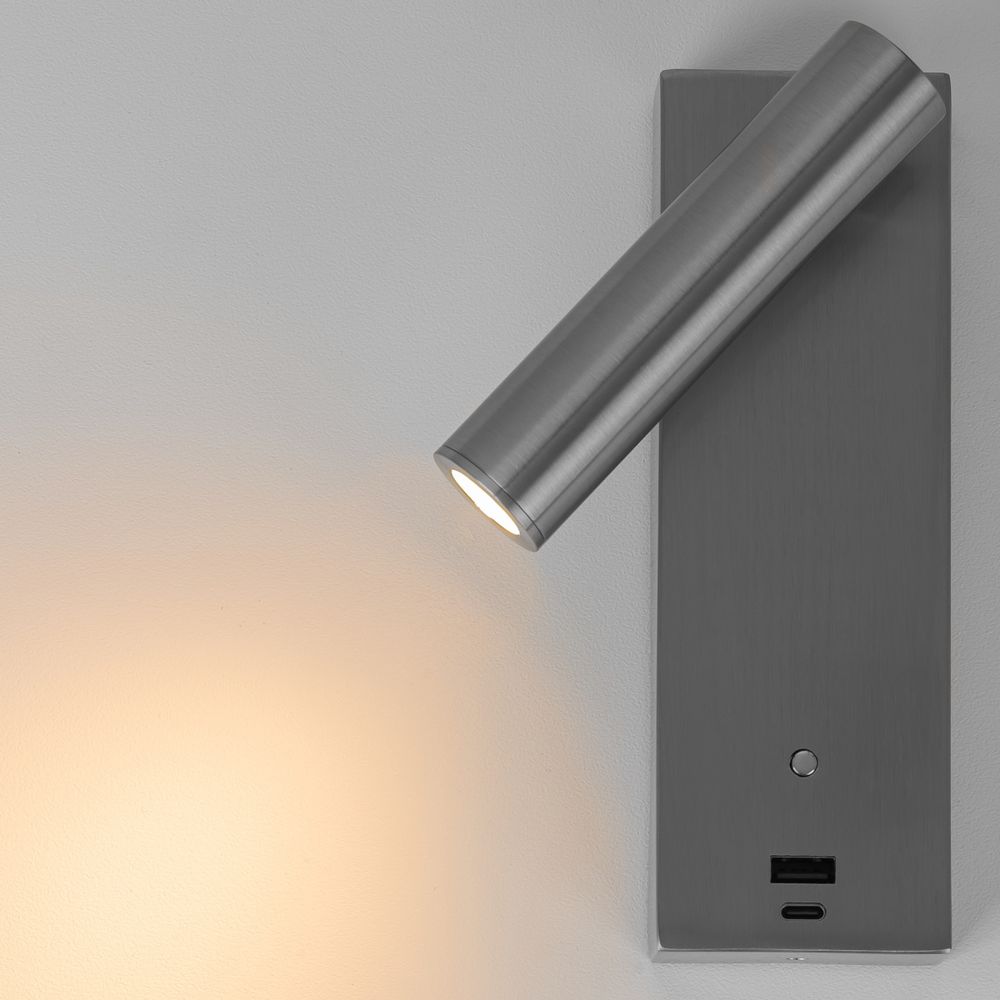 Citilux Декарт CL704432 LED USB Светильник с выключателем Матовый Хром