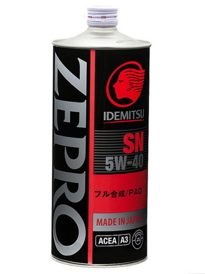 IDEMITSU ZEPRO RACING SN 5W40 Масло моторное синт. 1L