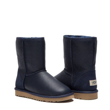 Угги Classic Short Metallic Navy