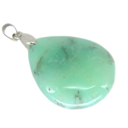 Кулон "Капля" хризопраз асс.