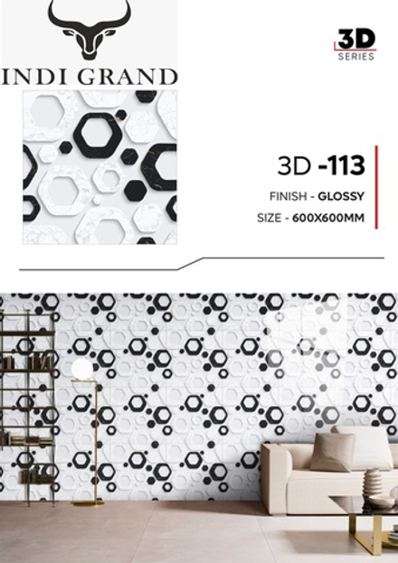 Керамогранит 3D 60х60 glossy-113