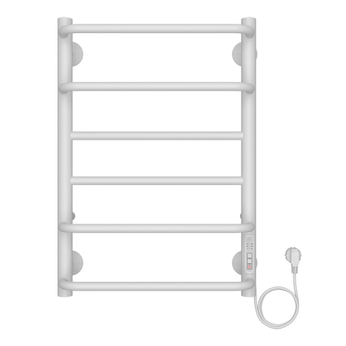 Полотенцесушитель электрический AZARIO MILAN 400/600 6 секций, диммер справа, белый