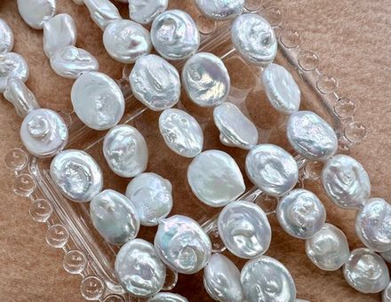 Жемчуг натуральный, бусина 14,5-16мм (1штука)