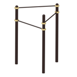 Спортивный комплекс №17, треугольник турников, AM-WK1620, 1620*1420*2700 мм., D=89 мм.