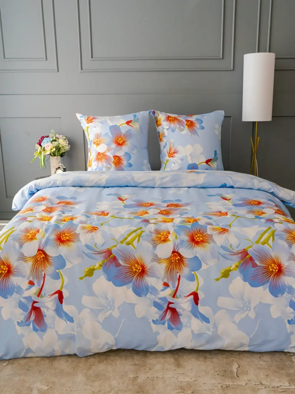 Постельное белье Евро полисатин Павлайн 8314-09