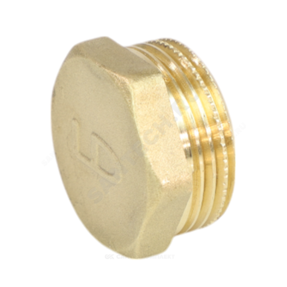 Заглушка латунь Ду 20 (3/4") НР LD LD.65.505.20