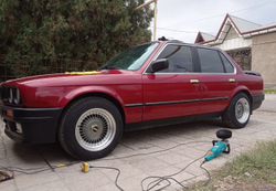 BMW E30 Mtech2 Передний бампер (Реплика "Стекловолокно")