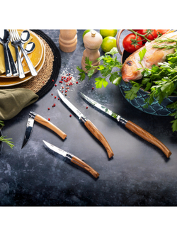 Нож филейный Opinel №15, нержавеющая сталь, рукоять оливковое дерево