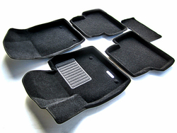 Коврики салона для AUDI Q3 (2012-) Euromat 3D Business черные. Арт. EMC3D-001113