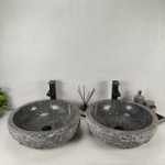 Раковина из мрамора ПАРА! Erozy Grey EM-64666 46*46*15 0185