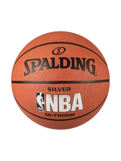 Мяч Spalding NBA Silver размер 7 для зала для улицы резина