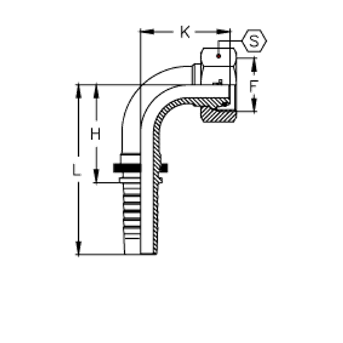 Фитинг DN 06 DKO-S (Г) 20x1.5 12 (90)