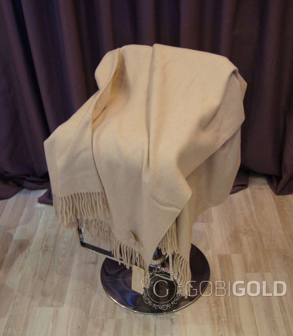 Плед из 100% кашемира 145x180 см. (GOBI ) - кремовый