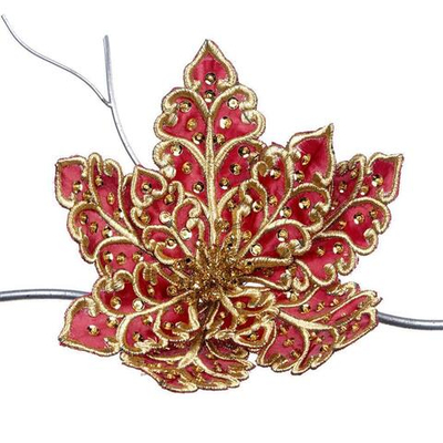 Пуансеттия со стразами [Арт. KC 33-933621]