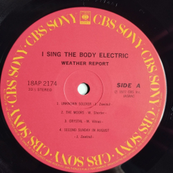 Винтажная виниловая пластинка LP Weather Report I Sing The Body Electric (Japan 1981) (Obi)