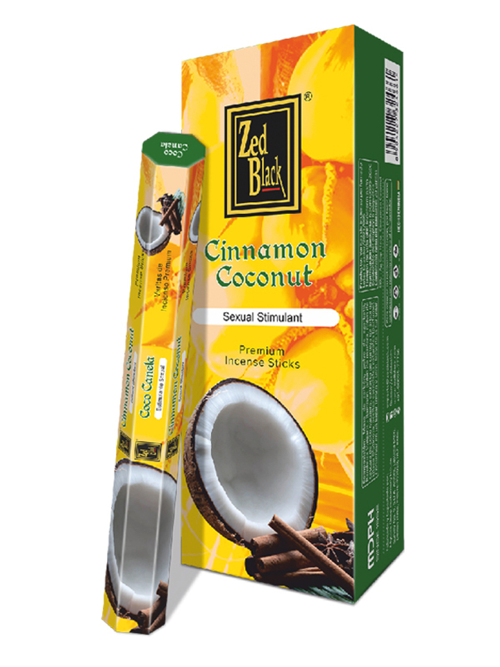 Zed Black Spanish Series Cinnamon Coconut шестигранник Благовоние Корица Кокос