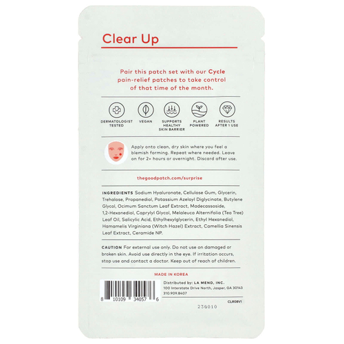 The Good Patch, Clear Up, 8 патчей