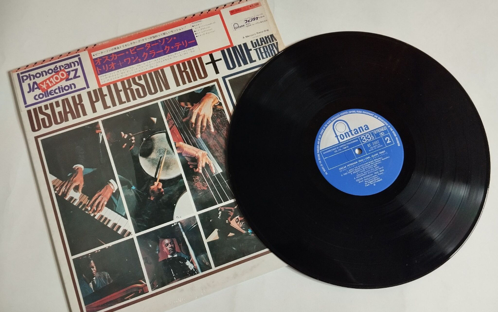 Винтажная виниловая пластинка LP Oscar Peterson Trio Clark Terry One (Japan 1972) (Obi)