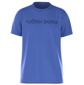Мужская теннисная футболка Björn Borg Essential 3 - amparo blue